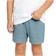 thumbnail image 1 of Akafmk Kids Linen Shorts Solid Elastic Waist Summer Outdoor Casual Short Pants (Toddler Boy's or Boy's),Sizes 1-2 Years, 1 of 5