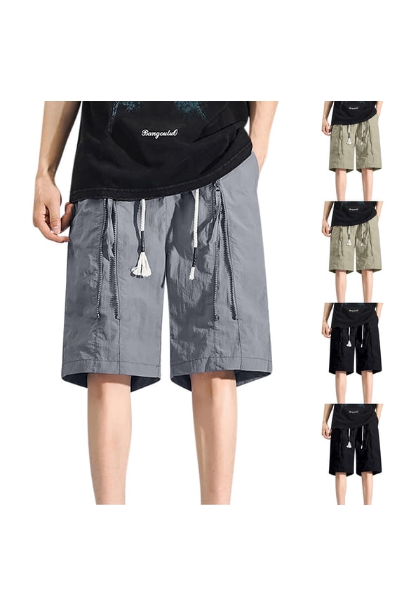 Mens Carpenter Shorts Solid Color Work Pants XXL