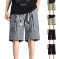 thumbnail image 1 of Akafmk Mens Carpenter Shorts Solid Color Work Pants XXXL, 1 of 4
