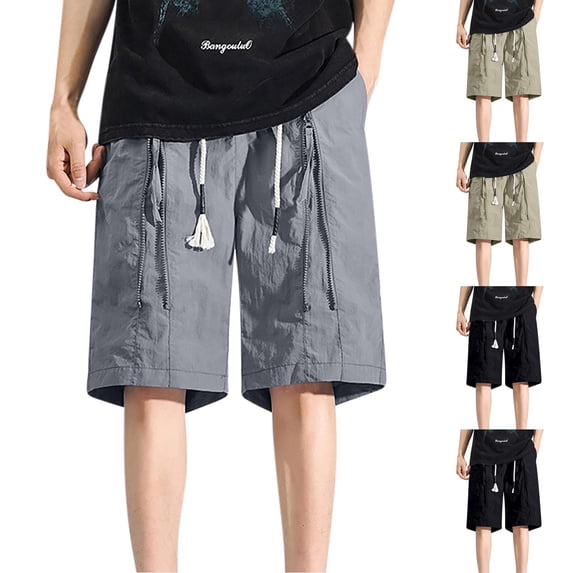Akafmk Mens Carpenter Shorts Solid Color Work Pants XXXXL