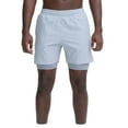 thumbnail image 1 of Akafmk Mens Mesh Lined Shorts Solid Color Elastic Waist Drawstring Pockets Quickly Dry Athletic Shorts Pants L, 1 of 3