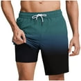 thumbnail image 1 of Akafmk Mens Pocket Shorts Elastic Waist Drawstring Beach Lined Shorts Pants XXL, 1 of 3