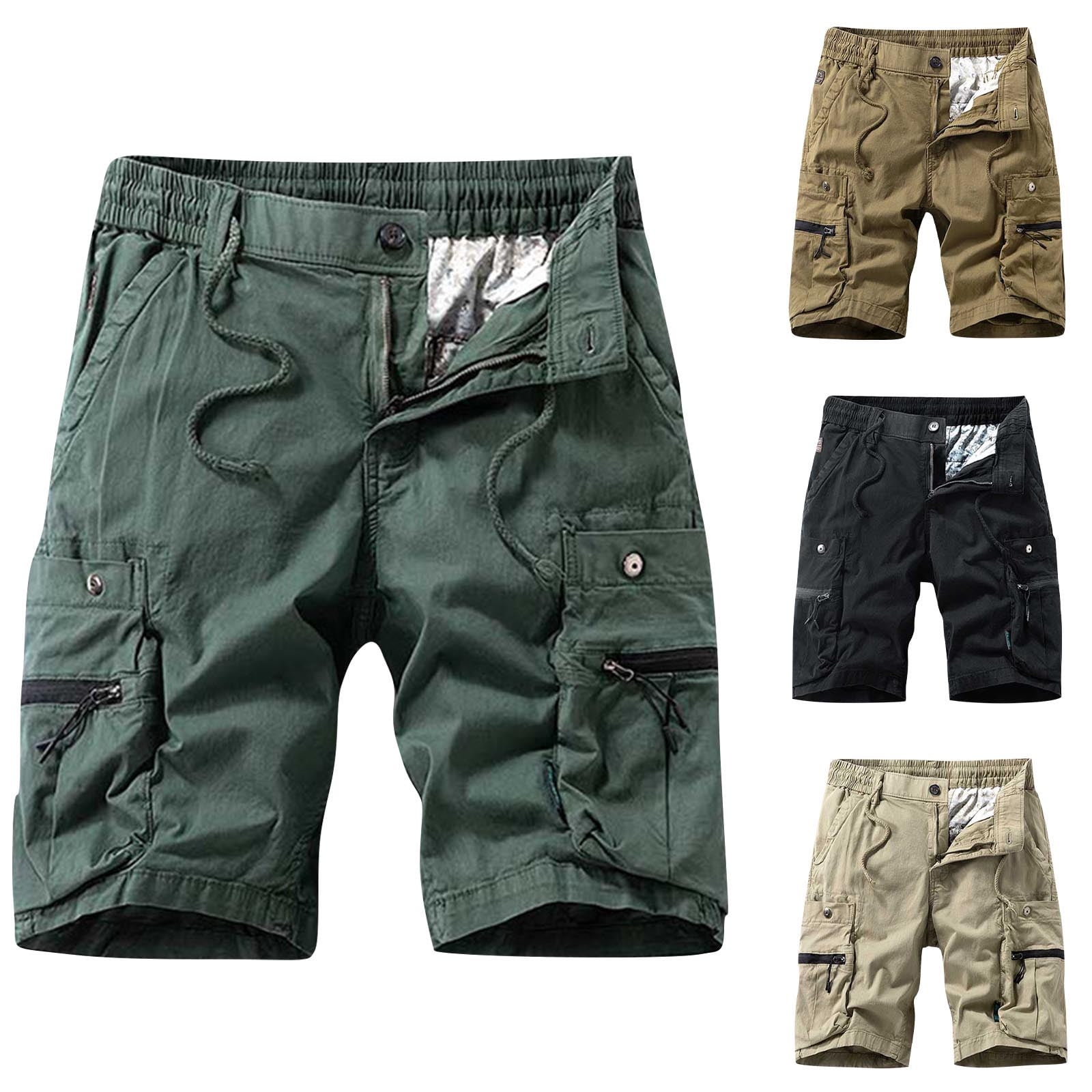 Akafmk Mens Trendy Cargo Shorts Loose Fitting 5