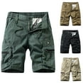 thumbnail image 1 of Akafmk Mens Trendy Cargo Shorts Loose Fitting 5" Casual Outdoor Shorts Pants M, 1 of 4