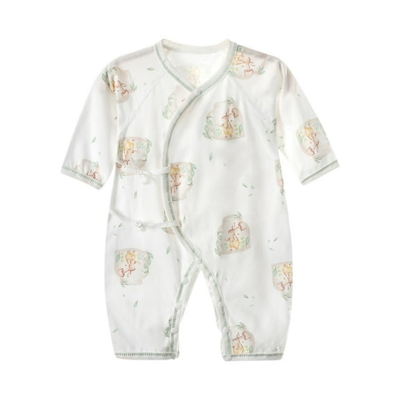 Akafmk Newborn Boys Infant Girls Bodysuits,Fall Cottons Lightweight Bodysuits Pajamas,Long Sleeve Bodysuits Graphic Print Onesie Outfits Round Neck Romper Jumpsuit Toddler Boys Clothing 3-6 Months