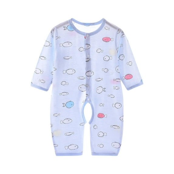 Akafmk Newborn Boys Infant Girls Bodysuits,Fall Cottons Lightweight Bodysuits Pajamas,Long Sleeve Bodysuits Graphic Print Onesie Outfits Round Neck Romper Jumpsuit Toddler Boys Clothing 3-6 Months