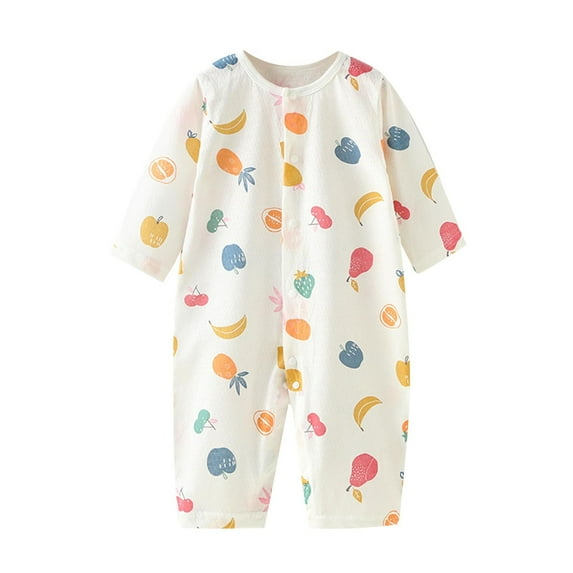 Akafmk Newborn Boys Infant Girls Bodysuits,Fall Cottons Lightweight Bodysuits Pajamas,Long Sleeve Bodysuits Graphic Print Onesie Outfits Round Neck Romper Jumpsuit Toddler Boys Clothing 9-12 Months