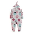 thumbnail image 1 of Akafmk Newborn Boys Infant Girls Bodysuits,Fall Winter Cottons Bodysuits Pajamas,Long Sleeve Bodysuits Graphic Print Casual Onesie Outfits Hooded Romper Jumpsuit Toddler Boys Clothing 6-9 Months, 1 of 4