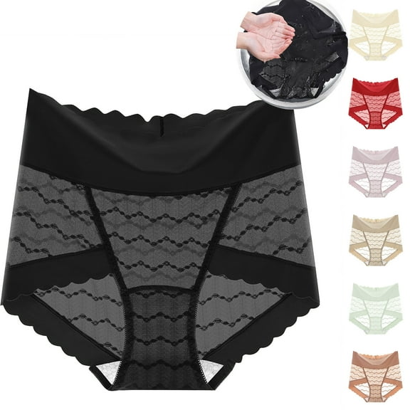 Akafmk Plus Size Underwear for Women High Waisted Cotton Briefs Fashion Seamless Skin-friendly Bottom Comfortable Breathable Underwear Panties, Sizes M-2XL