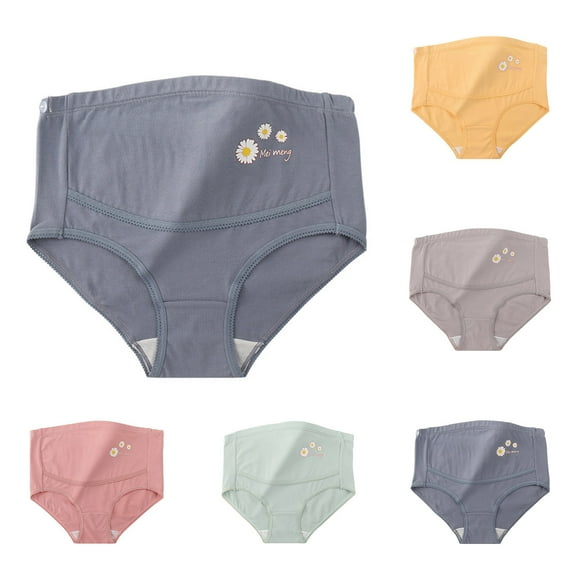 Akafmk Plus Size Underwear for Women High Waisted Cotton Briefs Large Size Solid Cotton Maternity Underwear Comfortable Breathable Underwear Panties, Sizes M-4XL