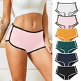 thumbnail image 1 of Akafmk Plus Size Underwear for Women High Waisted Cotton Briefs Solid Color Sports Four Cornered Comfortable Breathable Underwear Panties, Sizes S-2XL, 1 of 5