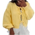 thumbnail image 1 of Akafmk Plus Size Womens Cardigan Sweaters,Women's Open Front Cardigan Sweater,Women's Solid Round-Neck Cardigan Fall and Winter Long Sleeve Fashion Sweater Coat Knit Loose Fitting Fall Sweaters, 1 of 4