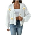 thumbnail image 1 of Akafmk Plus Size Womens Cardigan Sweaters,Women's Open Front Cardigan Sweater,Women's Winter Loose Solid Sweater Long Sleeve Cardigan Top Coat Knit Loose Fitting Fall Sweaters, 1 of 5