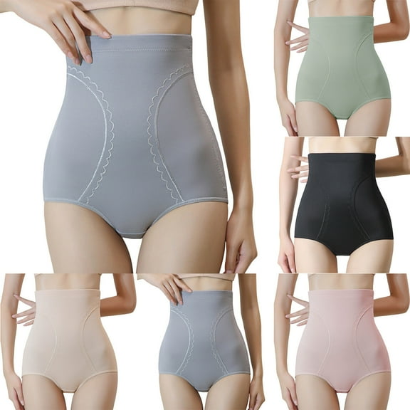 Akafmk Plus Size Womens Shapewear Underwear High Waisted Hip Lifting Pants Shaping Pants Comfortable Breathable Underwear Panties, Sizes M-5XL