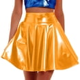 thumbnail image 1 of Akafmk Plus Size Womens Skirts,Summer Womens Casual Skirts,Solid Color High Waisted A-Line Skirts Dance Skirts Mini Skirts, 1 of 4