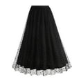 thumbnail image 1 of Akafmk Plus Size Womens Skirts,Summer Womens Casual Skirts,Solid Color High Waisted Pleated Skirts Loose Fitting Vacation Beach Long Skirts, 1 of 5