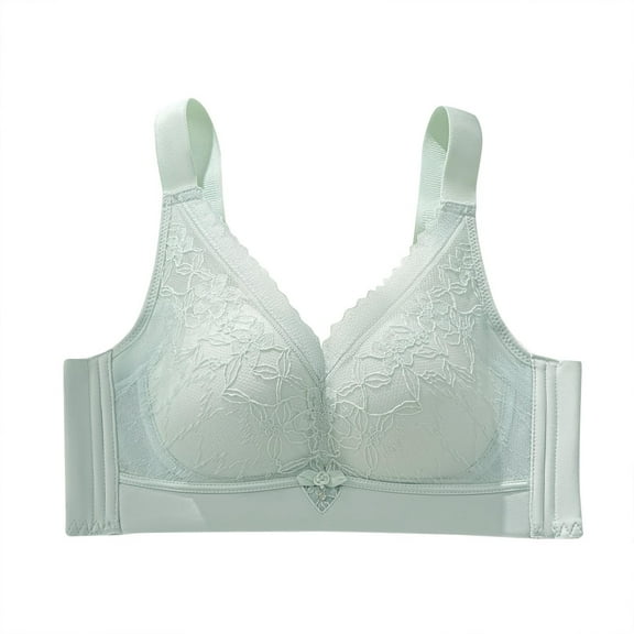 Akafmk Push Up Bra for Women,Wireless Seamless Lace Bra,Comfortable Underwear for Daily Wear