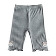 thumbnail image 1 of Akafmk Ribbed Capris Safety Shorts,Summer Thin Leggings,Versatile Casual Outerwear and Underwears Bottoms (Toddler Girl's or Girl's), 1 of 6