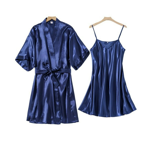 Akafmk Silk Robes for Women Plus Size,Women Silk Satin Pajamas Set 2pcs,New Women Satin Teddy Nightdress Underwear
