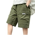 thumbnail image 1 of Akafmk Summer Cargo Capris Shorts,Comfortable Casual Athletic Bottoms (Toddler Boy's or Boy's),Sizes 5-16 Years, 1 of 4