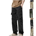 thumbnail image 1 of Akafmk Summer Cargo Pants for Men Lightweight Quick Dry Hiking Pants Stretch Relaxed Work Pants Fishing Camping Long Pants Outdoor Trousers with Multiple Pockets Beige L, 1 of 4