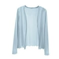 thumbnail image 1 of Akafmk Summer Plus Size Cardigans for Women,Lightweight Open-Front Cardigan,Fashion Women's Summer Casual Solid Color Loose Long Sleeves Cardigan Loose Cover Up Jackets Tops, 1 of 5