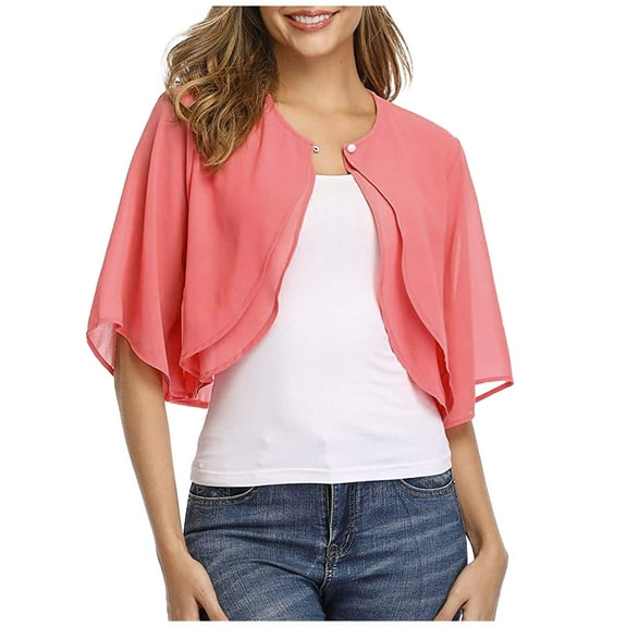Akafmk Summer Plus Size Cardigans for Women,Lightweight Open-Front Cardigan,Women's Fashionable Long Sleeve Round Neck Casual Tops Blouse Cardigan Loose Cover Up Jackets Tops