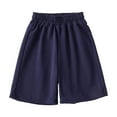 thumbnail image 1 of Akafmk Summer Solid Athletic Shorts,Elastic Waist Casual Comfortable Bottoms (Toddler Boy's or Boy's),Sizes 3-14 Years, 1 of 3