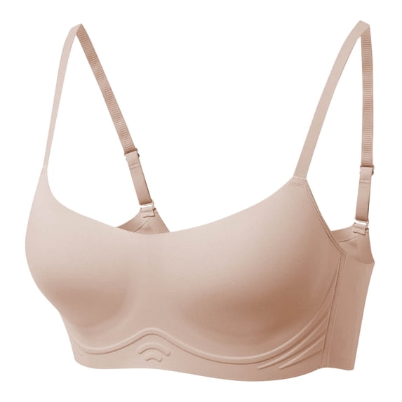 Akafmk Wireless Push Up Bra for Women,High Support Comfortable Bra for Women,No Show Comfortable Underwear for Daily Wear L