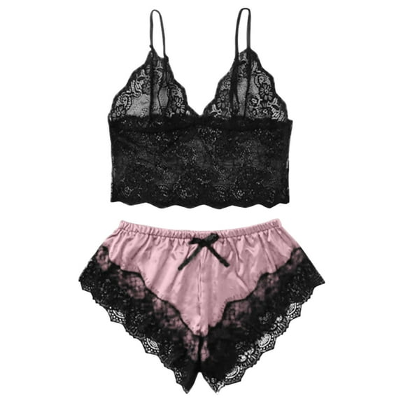 Akafmk Women's Cami Pajama Sets,Silk Pajamas for Women Set,Sleeveless Cami Sleep Tops and Sleepwear Shorts 2 Piece Loungewear Set Soft Comfy Nightwear