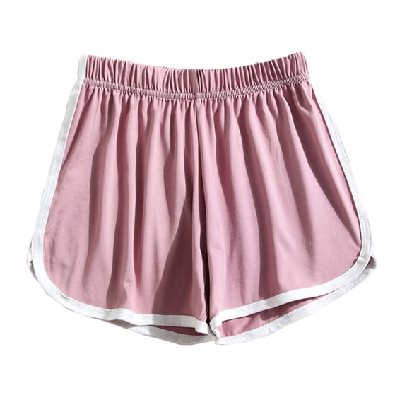 Akafmk Women's Loungewear Yoga Shorts,Women's Solid Color Loungewear Casual Yoga Beach 3" Shorts Pants M