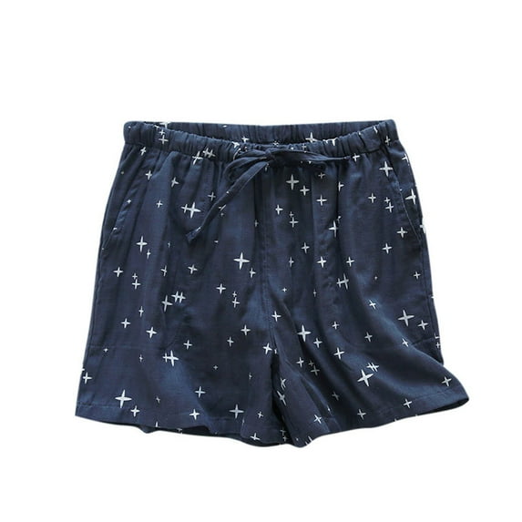 Akafmk Women's Plus Size Pajamas Shorts,Women Cotton Pajamas Shorts Soft Sleepwear Bottom Shorts Loose Home Shorts Lightweight Loungewear Shorts