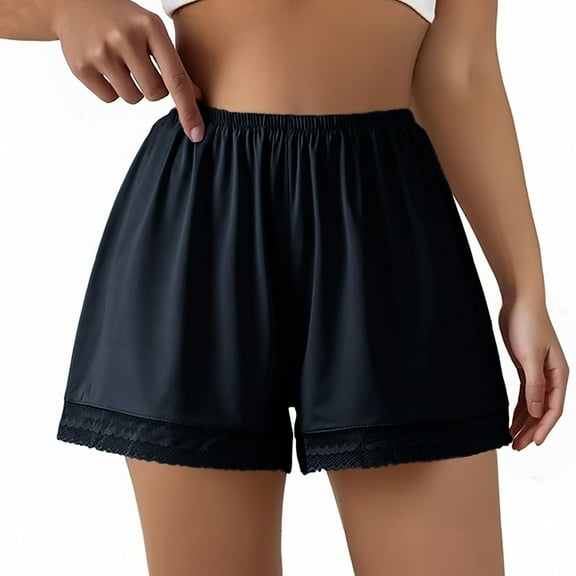Akafmk Women's Plus Size Pajamas Shorts,Women Cotton Pajamas Shorts Soft Sleepwear Bottom Shorts Loose Home Shorts Lightweight Loungewear Shorts