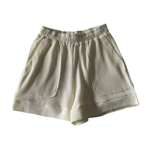 Akafmk Women's Plus Size Pajamas Shorts,Women Cotton Pajamas Shorts Soft Sleepwear Bottom Shorts Loose Home Shorts Lightweight Loungewear Shorts