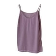 thumbnail image 1 of Akafmk Women's Sleeveless Cami Pajama Tops,Women's Cotton Sleepwear T-Shirt,Solid Color Warm Seamless Cold-Proof Sleevesless Thermal Underwear, 1 of 4
