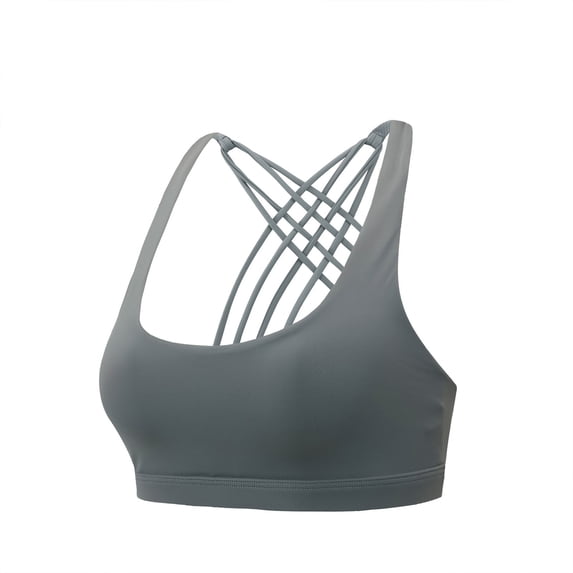 Akafmk Women's Sports Bra,High Support Wireless Bra for Yoga/Gym,Comfortable Underwear for Daily Wear L