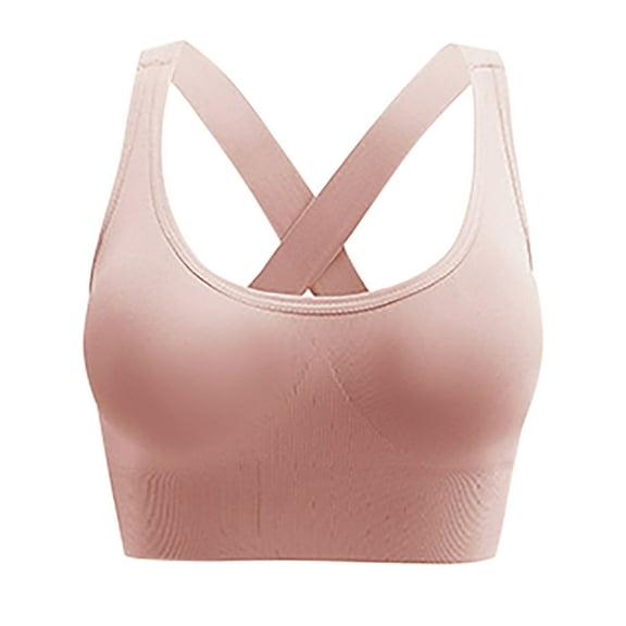 Akafmk Women's Sports Bra,High Support Wireless Bra for Yoga,No Show Comfortable Underwear for Daily Wear M