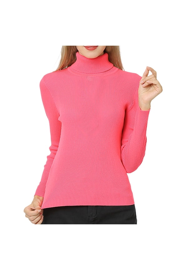 Womens Casual Undershirt,Comfortable Lightweight Basic Shirts,Fashion High Neck Solid Color Undershirt Long Sleeve Underscrubs Basic Tee L