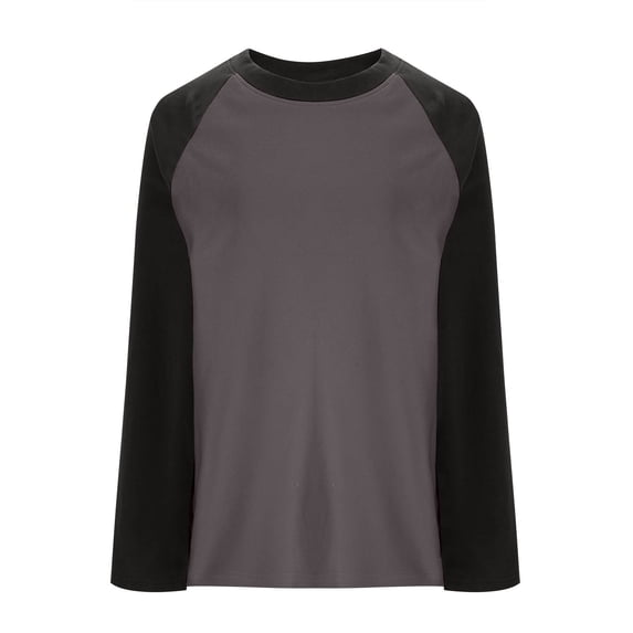 Akafmk Womens Casual Undershirt,Comfortable Lightweight Basic Shirts,Fashion Round Neck Solid Color Undershirt Long Sleeve Underscrubs Basic Tee XXL