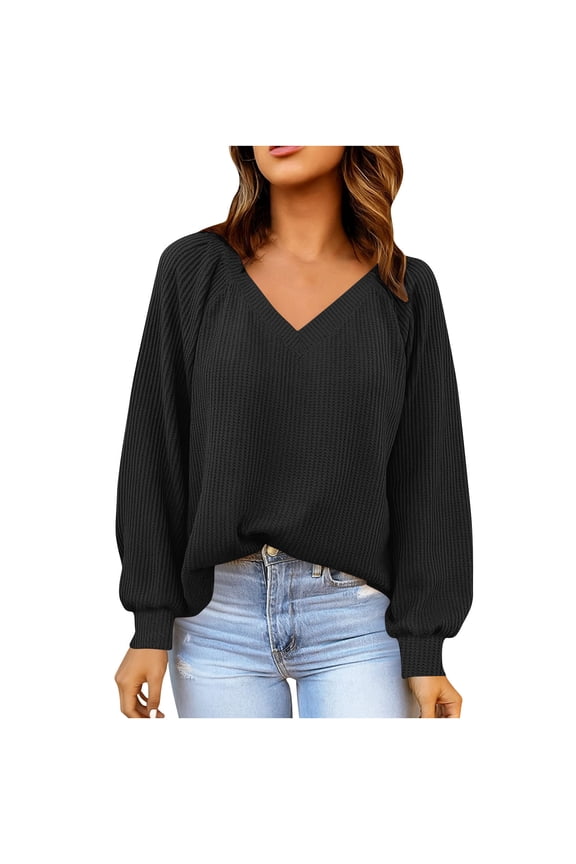 Womens Long Sleeve Maternity Tops,Women's Maternity Waffle Knit Solid Color V Neck Long Sleeve Pullover Hoodie Style Loose Casual Pregnancy Tops