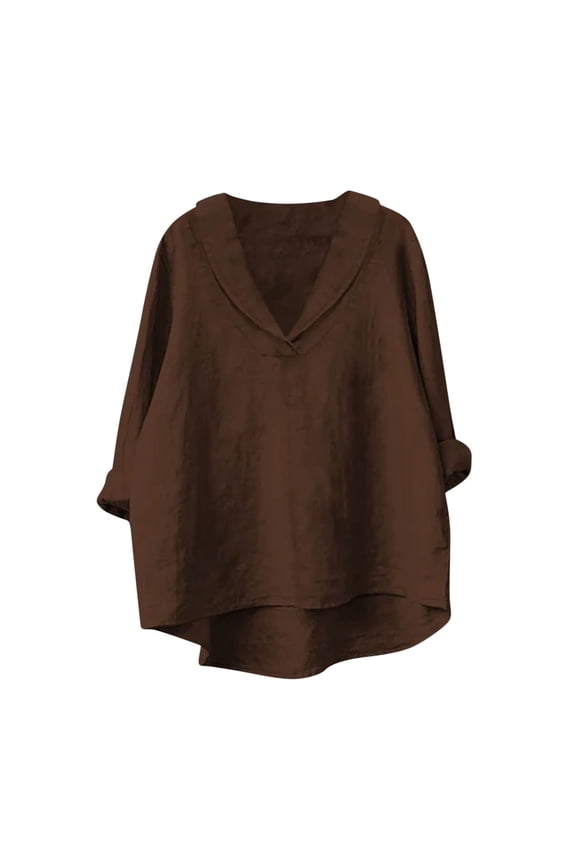 Womens Long Sleeve Maternity Tops,Womens Maternity Cotton Linen Long Sleeve Button Down Collar Casual Pullover Pregnancy Tops