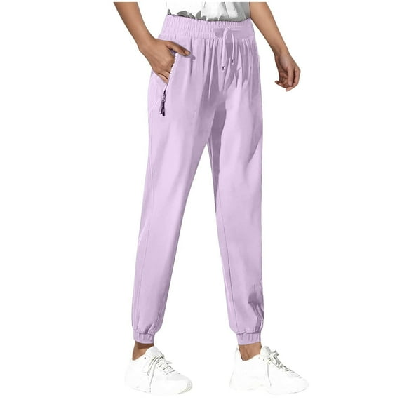 Akafmk Womens Plus Size Sweatpants,Athletic Pants for Sports,High Waist Drawstring Jogger Pants Solid Color Long Trousers Relaxed Fitting Running Workout Pants with Pockets