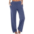 thumbnail image 1 of Akafmk Womens Plus Size Sweatpants,Athletic Pants for Sports,High Waist Wide Leg Pants Solid Color Long Trousers Relaxed Fitting Running Workout Pants with Pockets, 1 of 2