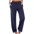 thumbnail image 1 of Akafmk Womens Plus Size Sweatpants,Athletic Pants for Sports,High Waist Wide Leg Pants Solid Color Long Trousers Relaxed Fitting Running Workout Pants with Pockets, 1 of 5