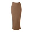 thumbnail image 1 of Akafmk Womens Summer Skirts,Stretch Bodycon Pencil Skirt,Solid Color High Waisted Pencil Skirts Slim Fittness Hip Bodycon Skirt Cocktail Party Knee Length Skirts, 1 of 3