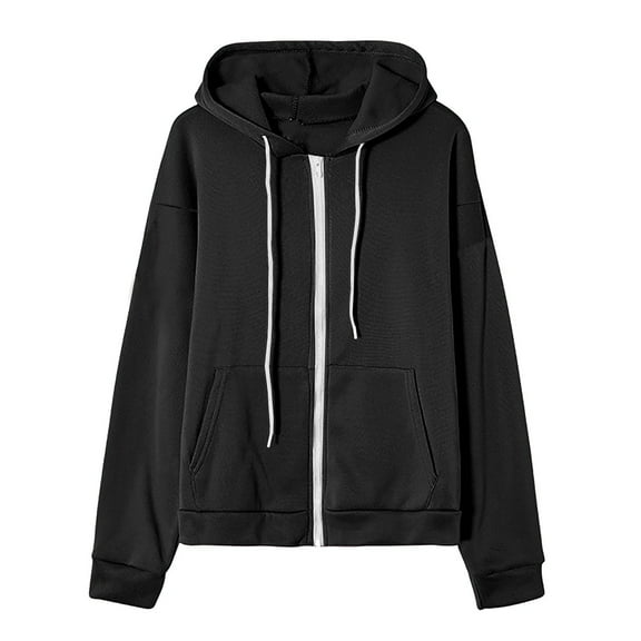 Akafmk Zip Up Hoodies for Women Plus Sweatshirts,Women Workout Sweatshirts,Women's Casual Printed Zippered Long Sleeved Hooded Sweater Jacket Top Comfy Cardigan Workout Jacket