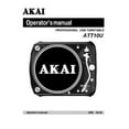 thumbnail image 1 of Instruction Manual ONLY for Akai ATT10U Turntable Owners Instruction Manual REPRINT, 1 of 1