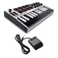 thumbnail image 1 of Akai MPK Mini MK3 White SE Keyboard Bundle with Sustain Pedal, 1 of 3