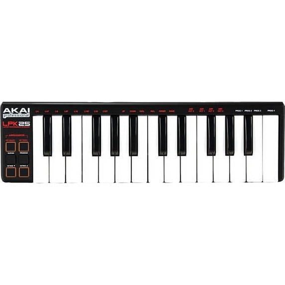 Akai Professional LPK25 | 25-Key Ultra-Portable USB MIDI Keyboard Controller