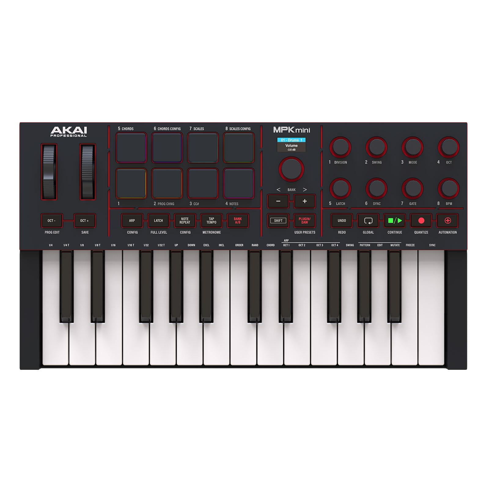 Akai Professional MPK Mini 4 25-Key MIDI Keyboard Controller - Black